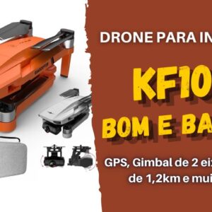 DRONE KF102 - IDEAL PARA INICIANTES. É SEGURO E TEM ÓTIMO CUSTO X BENEFÍCIO.