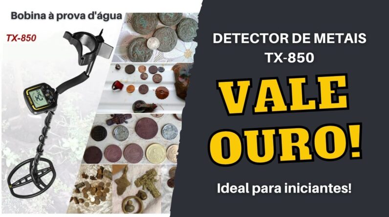 Detector de Metais TX850 - Ideal para iniciantes no Detectorismo