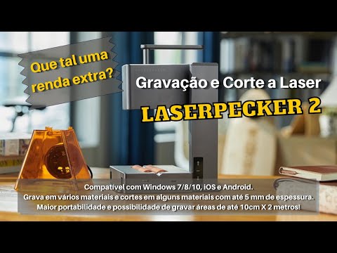 LASERPECKER 2 - Máquina Portátil de Corte e Gravação a Laser