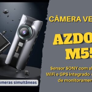 Azdome M550 - Câmera Veicular Tripla