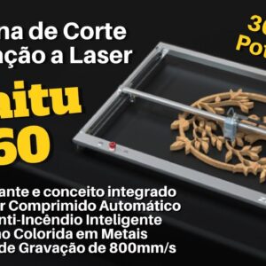 Zbaitu S60 - Máquina de Corte e Gravação à Laser