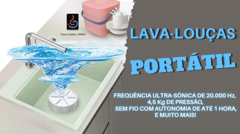 Lava-Louças Portátil - Fácil de Usar!