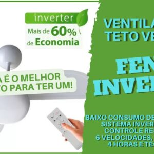 Ventilador de Teto Ventisol Fenix Inverter Bivolt - Com Tutorial de Montagem e Instalação.