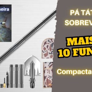 Pá Tática de Sobrevivência Multifunção