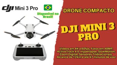 Drone DJI mini 3 Pro - Compacto e Fácil de Pilotar!