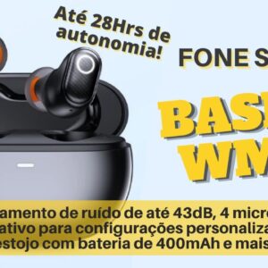 Baseus wm05 - Fone de Ouvido sem Fio com Cancelamento de Ruído!